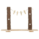 Krmný strom DUO pro králíky, 53 x 34 x 25 cm, dřevo s kůrou — Náhled 3 z 6
