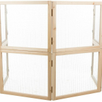 Vnitřní výběh pro zakrslé králíky, 60 - 240 x 50 cm, přírodní dřevo/kov — Náhled 3 z 6