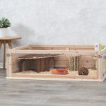 Výběh pro morčata do vnitřních prostor, 114 × 30 × 74 cm, dřevo/plast — Náhled 2 z 6