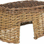 Proutěný domek pro morčata/zakrslé králíky,  dva vchody, 42 × 20 x 23 cm - DOPRODEJ — Náhled 3 z 3