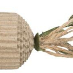 Škrabací myš s rolničkou, 12 cm, karton/konopí — Náhled 4 z 4