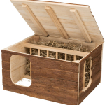 Natural Living přírodní dř. domek HILKE s jesličkami 40x23x32 cm — Náhled 4 z 6