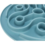 Protihltací talíř Slow feeding TRIANGL, k pomalému krmení, TPE, ø 28 cm, modrá — Náhled 5 z 6