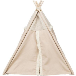 Teepee BOHO s polštářem, 55 x 65 x 44 cm, bavlna, béžová — Náhled 3 z 6