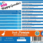 KIDDOG kachna PREMIUM, 100% masíčko 250 g — Náhled 2 z 2