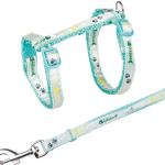 Postroj s vodítkem na kočku pošitý stužkou 22-36cm/10mm 1,2m — Náhled 4 z 4