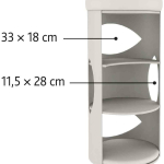 Škrábací válec pro kočky TOWER GRACIA béžový 38 cm/85 cm — Náhled 3 z 6