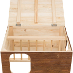 Natural Living přírodní dř. domek HILKE s jesličkami 40x23x32 cm — Náhled 3 z 6