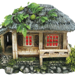 Nobby akvarijní dekorace dřevěný dům s LED 19 x 12,5 x 12cm — Náhled 2 z 2