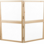 Vnitřní výběh pro zakrslé králíky, 60 - 240 x 50 cm, přírodní dřevo/kov — Náhled 4 z 6