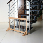 Posuvná bariéra pro štěňata a malé psy 63-108x50x31 cm — Náhled 3 z 4