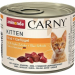 ANIMONDA konzerva CARNY Kitten - hovězí + krůtí srdce — Náhled 4 z 6