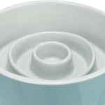 Keramická miska k pomalému krmení, kruhy, 0,45l / 14cm, šedomodrá — Náhled 2 z 6