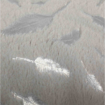 Plyšová jeskyně Feather 47 x 27 x 41 cm šedá/stříbrná — Náhled 5 z 6