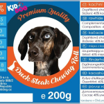 KIDDOG kachní steak na buvolí tyčince - PREMIUM QUALITY 200 g dóza — Náhled 3 z 3