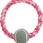 Bavlněný kruh s tenisovým míčem 6 cm / 18 cm - TRIXIE — Náhled 1 z 4