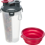 Cestovní zásobník na vodu a krmivo, včetně misky, 2 × 0.35 l/ø11 × 23 cm — Náhled 2 z 6