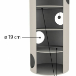 Škrábadlo VITUS Cat Tower, 115 cm, hnědo/krémové - DOPRODEJ — Náhled 5 z 5