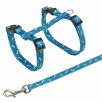 Postroj s vodítkem pro kočku - motiv 27-45cm/10mm 1,20m — Náhled 3 z 4