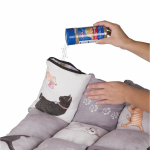 Barevná měkká podložka PATCHWORK kočka 55 x 45 cm šedá — Náhled 3 z 3