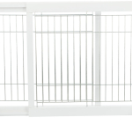 Posuvná bariéra pro psy 65-108 x 61 x 31 bílá — Náhled 5 z 6