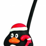 Vánoční hračka latexový míč tučnák,medvěd,sob,Santa 18 cm — Náhled 1 z 4