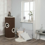 Škrábadlo VITUS Cat Tower, 115 cm, hnědo/krémové - DOPRODEJ — Náhled 3 z 5