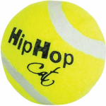 Balení-tenisový míček s rolničkou 4 cm HIPHOP CAT (3 ks v bal.) — Náhled 2 z 3