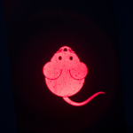 Led světelný ukazatel na povzbuzení instinktu, motiv myš, USB nabíjení, 8,5 cm (RP 2,10 Kč) — Náhled 5 z 5