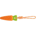Mrkev na laně se zvukem, 20 cm/ 39 cm, TPR/polyester — Náhled 1 z 3