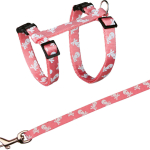 Postroj pro kočku motiv LEBKA 27-46 cm/10 mm/1,20 m — Náhled 2 z 4