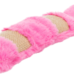 Poduška s ocasem XXL, plyš/juta/catnip, šusticí, 39cm — Náhled 4 z 4