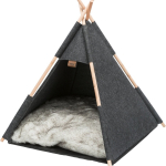 Jeskyňka TIPI, 70 x 70 x 70 cm, plsť, antracit — Náhled 3 z 6