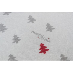 Xmas NIVIA mat, vánoční plyšová odložka na parapet, 90 x 28 cm, krémová — Náhled 5 z 6