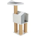 BE NORDIC škrabadlo JONTE, hranaté sloupky, domeček s podestou, 115 cm — Náhled 3 z 6