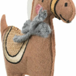 HORSE - kůň, šustící hračka pro kočky s catnipem, 10cm, plsť — Náhled 2 z 2
