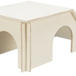 Dřevěný skládací domek BENT, šikmá střecha, morče/králíček, 40 x 18 — Náhled 2 z 6