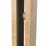 Škrábací sloupek vzhled dřeva, s hračkou, MDF/karton/juta, 62cm — Náhled 5 z 5