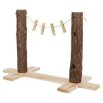 Krmný strom DUO pro králíky, 53 x 34 x 25 cm, dřevo s kůrou — Náhled 4 z 6