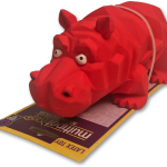 Hračka Multipet Origami Pals chrochtající hroch latex 20,5 cm 1 ks — Náhled 4 z 4