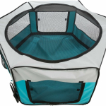 Výběh pro zakrslé králíky, ø 150 × 65 cm, polyester, tyrkysová/světlešedá — Náhled 2 z 6