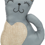 Kočka XXL, juta/polyester, 22cm - DOPRODEJ — Náhled 1 z 3