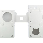 CASA CARA kartonový nábytek pro kočky, 93 x 82 x 30,5 cm, nosnost 8 kg, bílá — Náhled 4 z 6