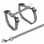 Postroj s vodítkem pro kočku - motiv 27-45cm/10mm 1,20m — Náhled 4 z 4