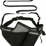 Joggingový pás s vodítkem, pás: 70-130 cm, vodítko 1.15-1.50 m, 20mm, šedá — Náhled 2 z 6