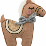 HORSE - kůň, šustící hračka pro kočky s catnipem, 10cm, plsť — Náhled 1 z 2