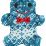 Vánoční plyšová figurka modrá myš, hvězda, perníček, 8-10cm — Náhled 1 z 3