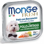 MONGE FRESH - paštika a kousky s em 100 g pro psy — Náhled 3 z 6