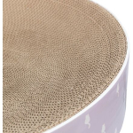 LILLY kulatý škrabací pelech s katnipem, ø 45 × 10 cm, karton, lila — Náhled 2 z 4