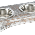 Sada nerez misek v dřevěném podstavci, 2x045l/12cm, 36x7x19cm, bílá — Náhled 1 z 6